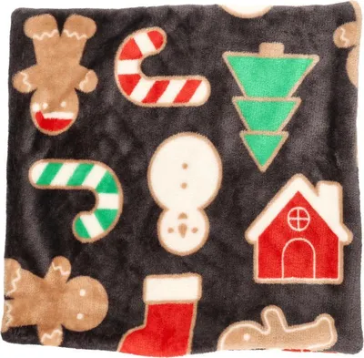 Immagine prodotto di Cuscino natalizio CHRISTMASSY nero 40x40 cm in microfibra Variante: federa con imbottitura, 40x40 cm