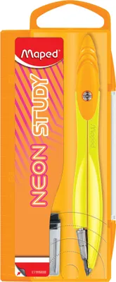 Produktbild von Maped Zirkelkasten STUDY NEON farbig zufällige Farbe (1 Stück)
