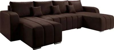 Produktbild von MIRJAN24 Ecksofa Pufetto U, Eckcouch mit Bettkasten und Schlaffunktion, Polstersofa, U-Form vom Hersteller (Farbe: Manila 04)