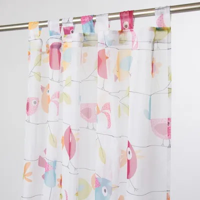 Produktbild von Schlaufenschal Dekoschal Fertiggardine 140x245cm Vögel bunt