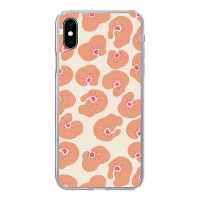 Produktbild von MuchoWow® Handyhülle Schutzhülle Hülle für iPhone Xs Blume - Muster - Abstrakt Silikon Softcase Handy Hülle - Handytasche
