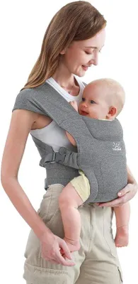 Image de Porte-bébé ergonomique pour nouveau-nés de 3 à 12 kg, avec fermeture velcro