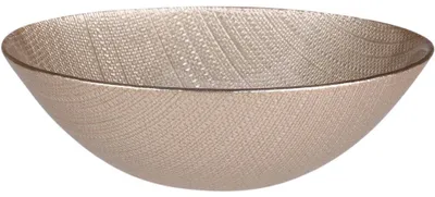 Obrázok produktu pre Servírovacia miska z kolekcie Siaki - elegantný dizajn 15 cm v zlatej farbe šampanského