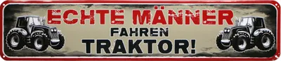 Produktbild von Retro-Metallschild – Lustige Traktor-Motivschilder zur Dekoration und als Geschenk