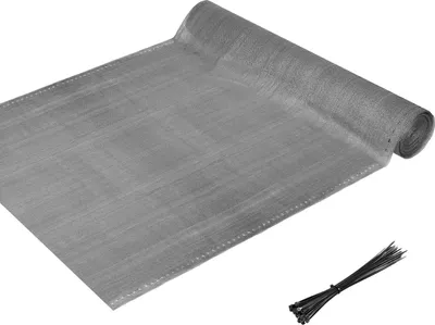 Produktbild von Yakimz Schattiergewebe Zaunblende Tennisblende 1.5x20M Sichtschutz HDPE Zaun Netz Schattier Gewebe Windschutz Grau