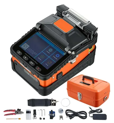 Produktbild von Glasfaser-Spleißgerät - Fusionsspleißgerät - 6 Motoren - 0,3-µm-Kernausrichtung - VFL und OPM - 8-s-Spleißzeit - 18-s-Heizzeit