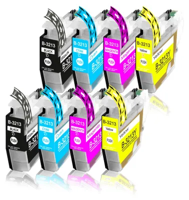 Produktbild von 8er Pack Druckerpatronen LC3213 kompatibel mit DCP-J572 J572DW