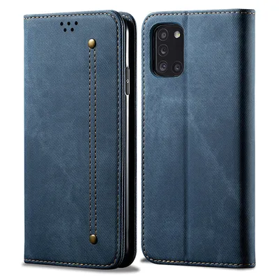 Obrázek produktu pro Galaxy A31 Pouzdro, Kožené Peněženkové Pouzdro s Magnetickým Uzavíráním a Pouzdro s Funkcí Stojánku pro Samsung Galaxy A31 Samsung Galaxy A31 modré