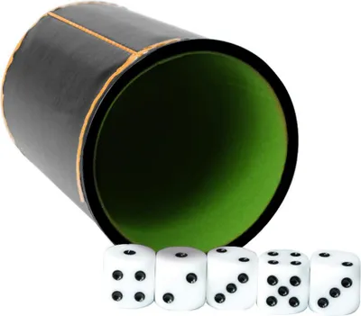 Produktbild von Kunstleder-Würfelbecher mit 5 Balken KTV Entertainment Cup