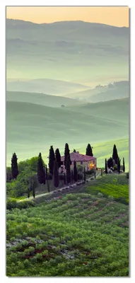 Produktbild von Wallario selbstklebende Türtapete 93 x 205 cm mit Schutzlaminat - Toskana in Italien