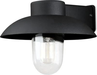 Produktbild von Konstsmide Mani Wandleuchte schwarz lackiertes Aluminium, klares Glas, Hand EU 415-750