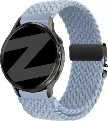 Produktbild von Bandz geflochtenes Nylon-Armband, passend für Garmin Vivoactive 4s / Vivomove 3s / Venu 4 (41 mm) / Venu 3s / Venu 2s / Forerunner 265s – Pink