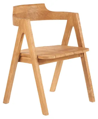Image de Bazar Bizar Chaise de salle à manger bois de teck marron 53x50x76cm
