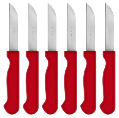 Obrázok produktu pre Vergionic 8010 Sada kuchynských nožov 15,5 cm, 6 ks, červená