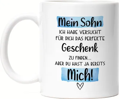Produktbild von Sohn Geschenk Tasse Mit Spruch Kind Kinder Humor Sarkasmus Geschenkidee
