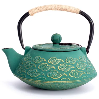 Image de Théière en fonte avec infuseur, 800 ml, vert
