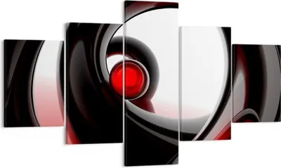 Produktbild von Bild auf Leinwand - Leinwandbild - Abstraktion Komposition Glaskugeln - 125x70cm - Wand Bild - Wanddeko - Leinwanddruck - Bilder - Kunstdruck - Leinwand bilder - Wandkunst - EA125x70-0315