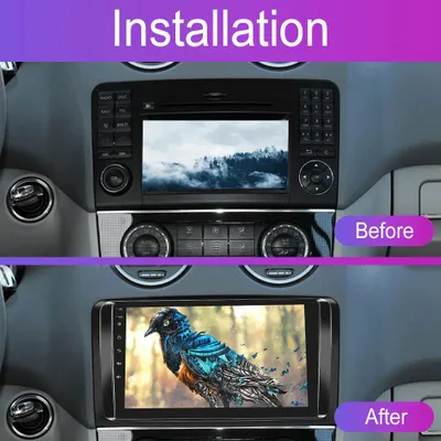 Produktbild von 2-DIN Autoradio – Multimediasystem – Android-Headunit – 9-Zoll-Touchscreen – Kabelloses CarPlay & Android Auto – Kamera