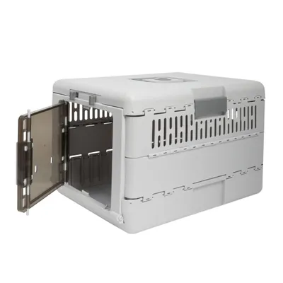 Zdjęcie produktu dla WISFOR skrzynia transportowa dla psów składana skrzynia transportowa dla psów kotów królików skrzynia samochodowa dla kotów, 32 x 48 x 31,5 cm