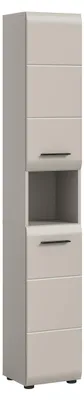 Productafbeelding van Hoge badkamerkast van 30 x 185 x 30 cm in kasjmier melamine