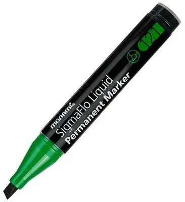 Produktbild von SigmaFlo Permanentmarker, grün (12 Stück) MONAMI