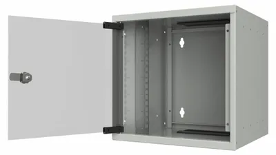 Produktbild von Lanview RSM09U30MNWH, Wandmontiertes Regal, 9U, Sperrschloss, Ablageschienen, 9,55 kg, Weiß