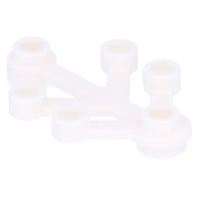 A white LEGO piece on a white background.