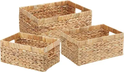 Obrázek produktu pro vidaXL Úložné koše, 3 ks, přírodní vodní hyacint
