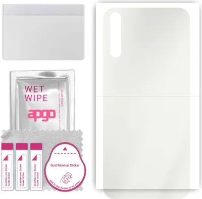 Produktbild von apgo Rückseite Schutzfolie, Matt, kompatibel mit Huawei Y8p, Hinten Hydrogel-Displayschutzfolie mit Positionierhilfe, kratzfest, einfache Montage