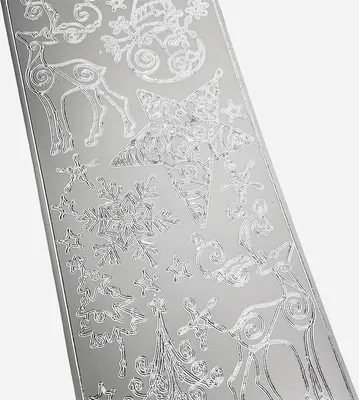 Produktbild von Dekorativer Aufkleber - Rentier silber