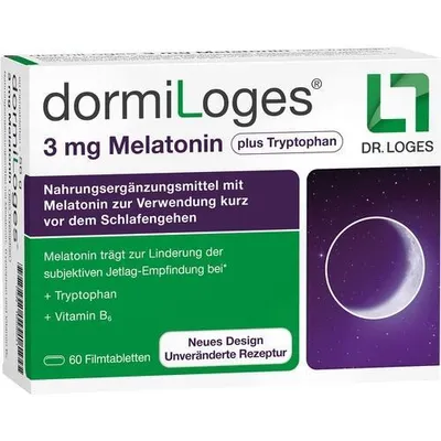 Zdjęcie produktu dla Dormiloges 3 mg Melatonina plus Tryptofan Filmtab. 60 szt