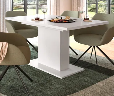 Produktbild von Esstisch "Home-X" in weiß Tisch ausziehbar 150 - 190 cm