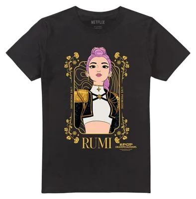 Productafbeelding van K-Pop Demon Hunters - T-shirt voor heren/dames, uni model, TV42702 (maat M) (zwart)