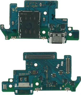 Produktbild von Ladebuchse für Samsung Galaxy A80 (SM-A805F) USB-C Platine Mikrofon, Simkartenleser, Kopfhöreranschluss Ladeanschluss Lade Eingang