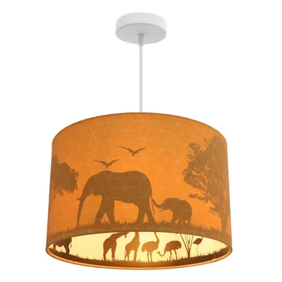 Produktbild von Olucia - SAFARI - Pendelleuchte für Kinderzimmer - Orange