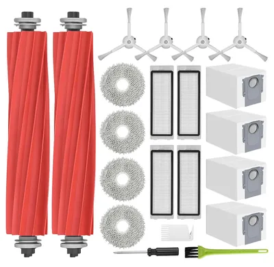 Zubehörset für Roborock QRevo – 4 Staubbeutel, 4 Tücher, Bürsten & Filter