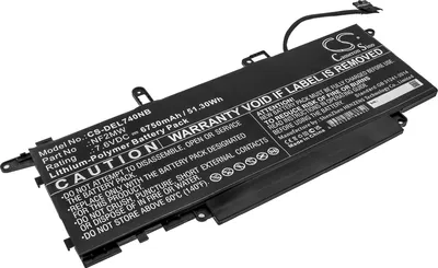 Produktbild von TECHTEK Laptop Akkus Kompatibel mit [Dell] Latitude 7310 2-in-1, Latitude 7400 2-in-1, Latitude 7410 2-in-1, Latitude 9410 2-in-1 Ersetzt NF2MW