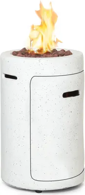 Produktbild von Blumfeldt Crete Gas-Feuerstelle, 13 kW Wärmeleistung, Flüssiggas, Edelstahl, 360° FireView, inkl. Regencover, Gasdruck: max. 50 mbar, zweistufiger Drehregler