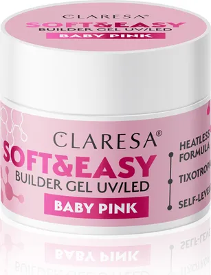 Produktbild von Claresa Aufbaugel Soft&Easy Gel Babyrosa 90g