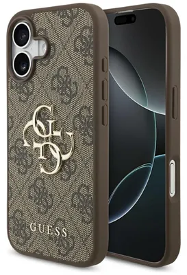 Produktbild von Guess 4G Big Logo - iPhone 17 Hülle (Braun)
