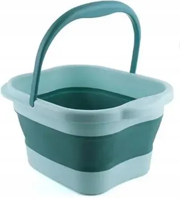 Produktbild von Falteimer 15L 43*33,5*22cm TÜRKIS Massageeimer Silikon