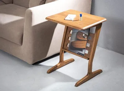 Obrázok produktu pre Exkluzívny novinový stolík Drevený stolík do obývačky Elegantný konferenčný stolík