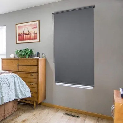 Productafbeelding van Verduisterend rolgordijn - Raamrolgordijn - Zonwering - Privacy beschermen - Klembevestiging - Zonder boren - 70 x 160 cm - Antraciet