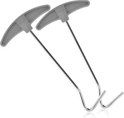 Produktbild von com-four® 2x Heringzieher - Hakenzieher zum einfachen Entfernen von Heringen, Haken und Erdnägel - Zeltzubehör für Camping und Outdoor