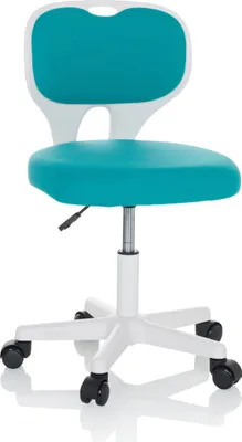 Obrázok produktu pre hjh OFFICE detská otočná stolička KIDDY TOP W stolová stolička pre deti výškovo nastaviteľná bez podrúčok látka
