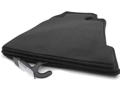 Produktbild von Fußmatten Mini Clubman Cooper One R55 R56 Premium Velours Schwarz 4-teilig Automatten in Original Qualität