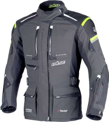 Produktbild von Büse Nova Damen Motorrad Textiljacke Farbe: Grau/Gelb, Grösse: 42