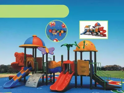 Produktbild von Kinderspielplatz im Tierstil Gartenspielplatz Spielturm Rutsche Spielplätze
