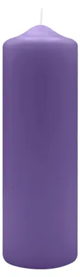 Produktbild von Spitzkopf Stumpen Kerzen Veilchen 25 x Ø 8 cm, 6 Stück