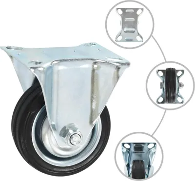 Produktbild von vidaXL 8 Stk. Bockrollen 75 mm
